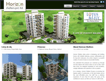 Tablet Screenshot of horizonshelters.com
